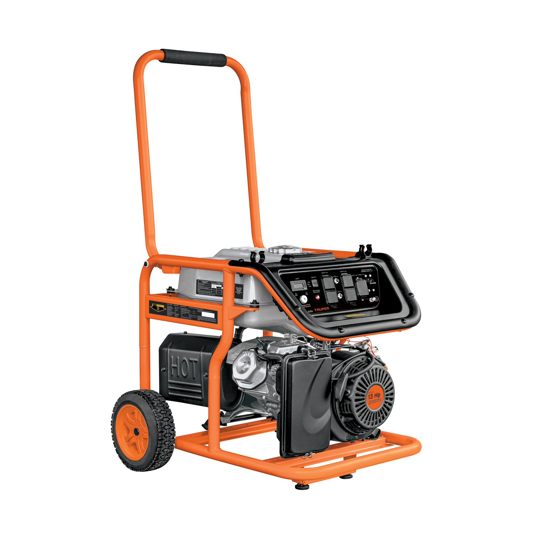 Generador portátil 5.5 kW motor a gasolina, TRUPER
