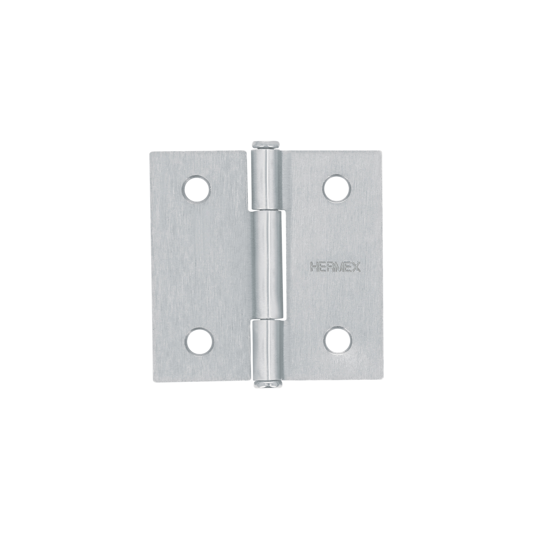 Bisagra cuadrada 2", satinado, cabeza plana, HERMEX