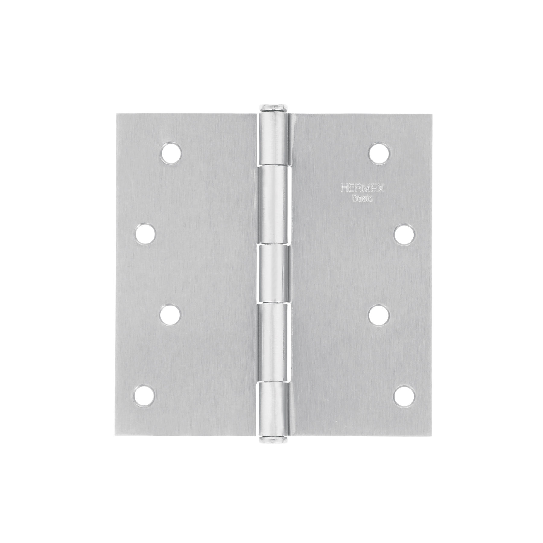 Bisagra cuadrada 4", satinado, cabeza plana, BASIC