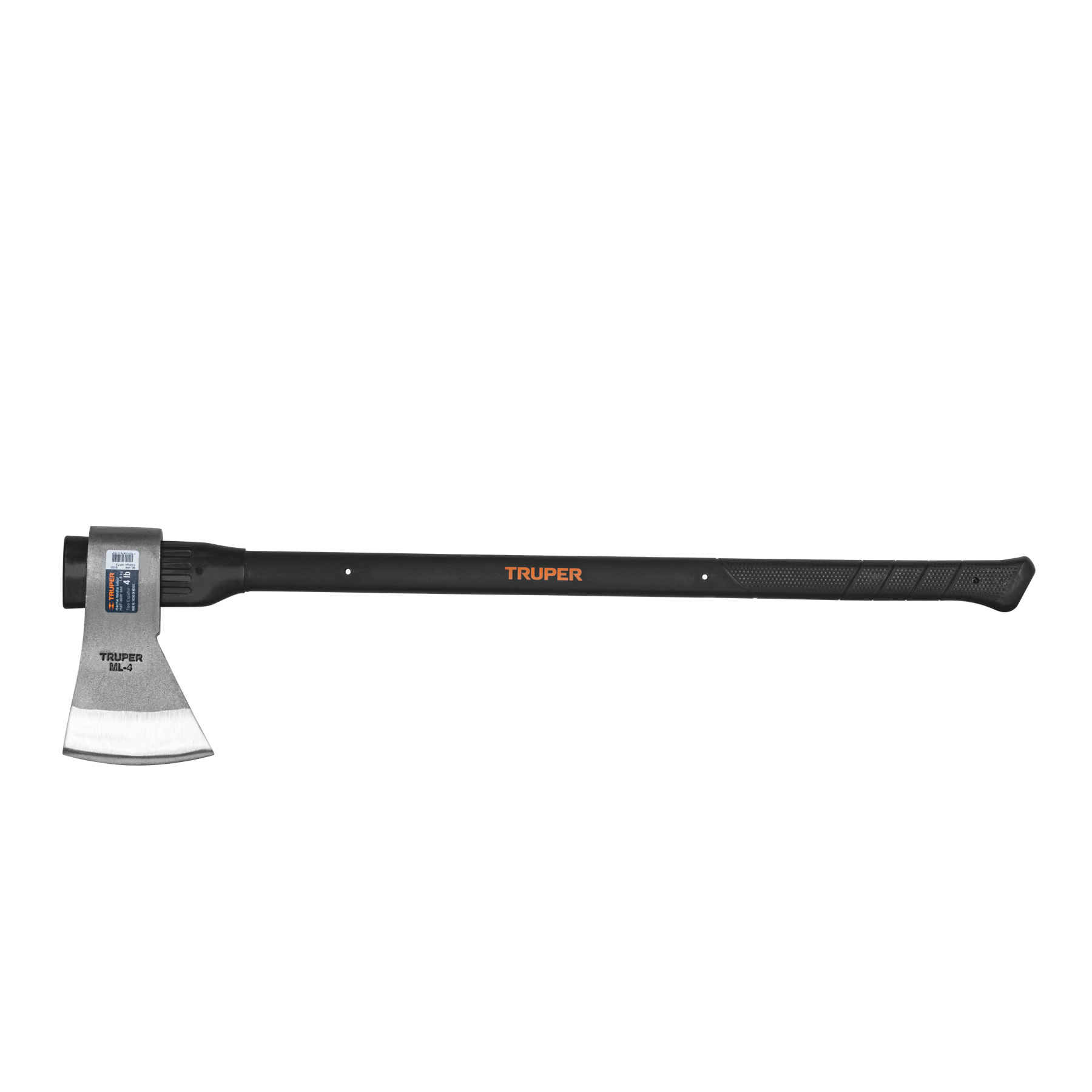 Hacha media labor 4 lb, mango de fibra de vidrio 36",TRUPER