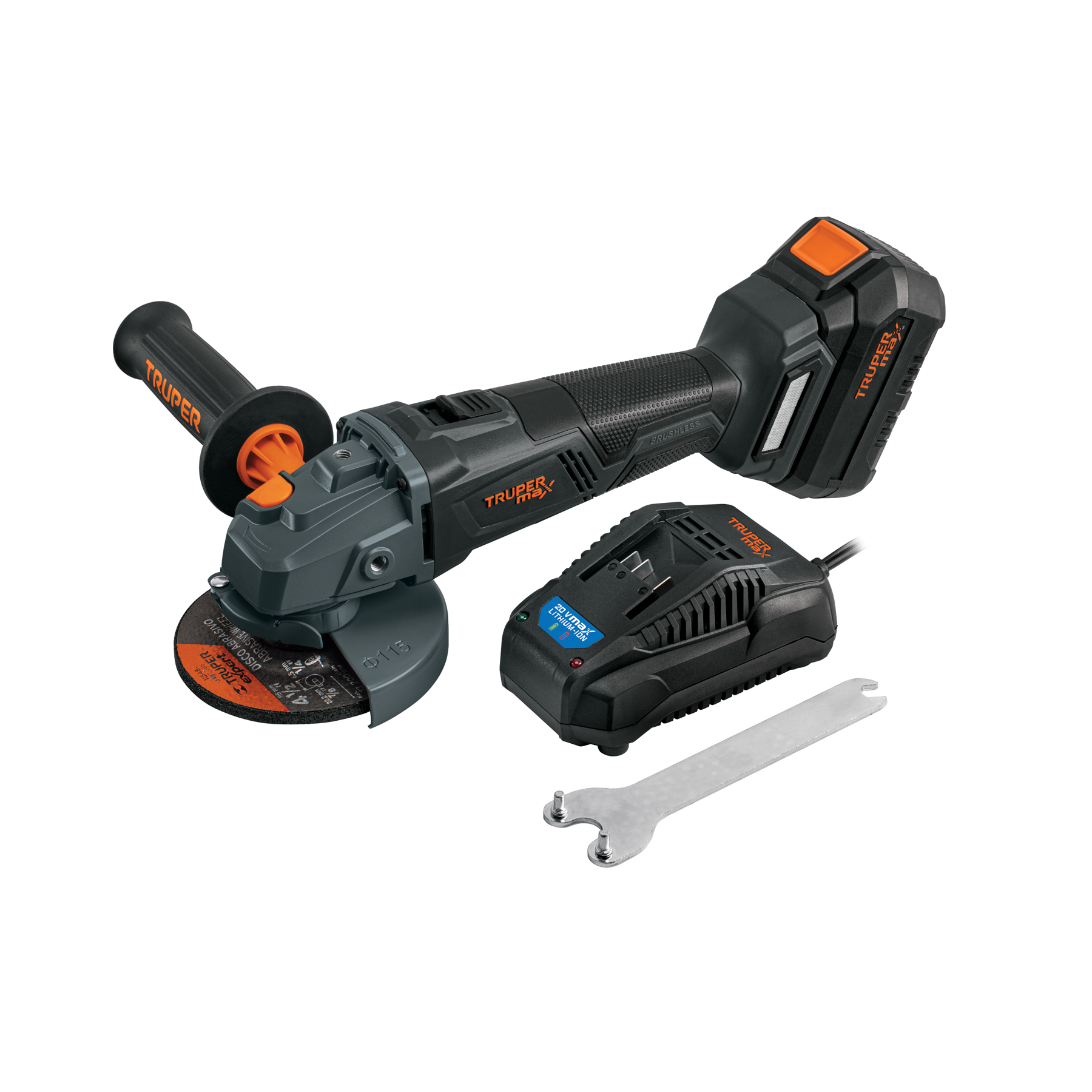 Esmeriladora 4-1/2", 20V, 1 batería 4Ah, MAX